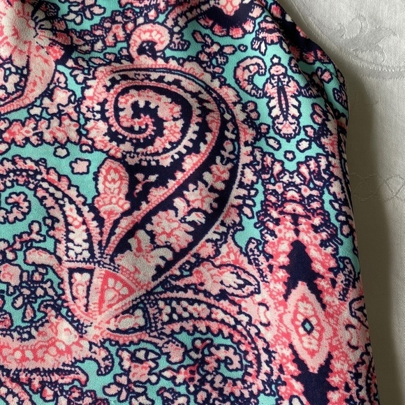 Paraphrase Women's Pink‎ / Blue Abstract Boho Tunic Tank Top Size Small - Picture 7 of 12